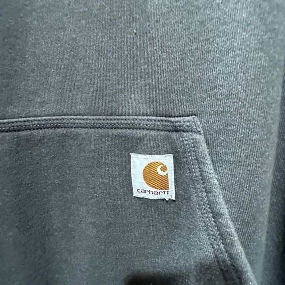 Carhartt Loose-Fit Midweight Logo Hoodie for Men - Picture 4 of 5